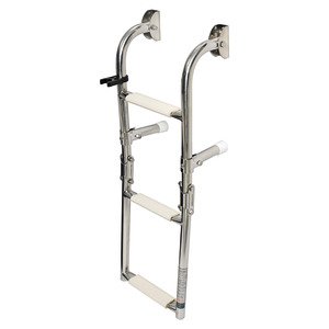Foldable ladder AISI316 narrow 3 steps